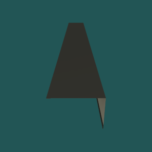 380mm Barge Flashing 28G Charcoal Smooth