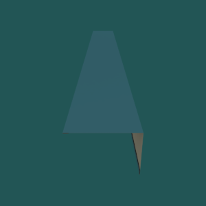 380mm Barge Flashing 28G Sky Blue Smooth