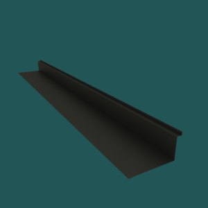 380mm Sidewall Flashing 28G Charcoal Smooth