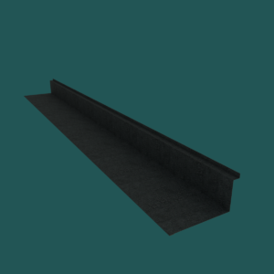 380mm Sidewall Flashing 28G Charcoal Textured