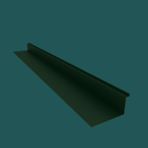 380mm Sidewall Flashing 28G Dark Green Smooth