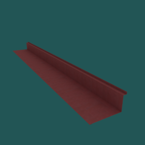 380mm Sidewall Flashing 28G Textured Maroon