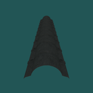 380mm VT Ridge 28G Charcoal Textured