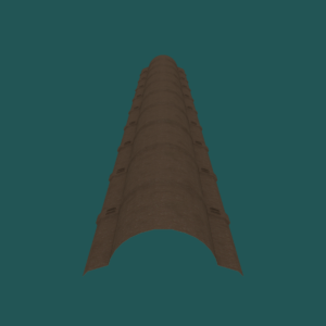 380mm VT Ridge 28G Chocolate Textured