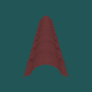 380mm VT Ridge 28G Textured Maroon