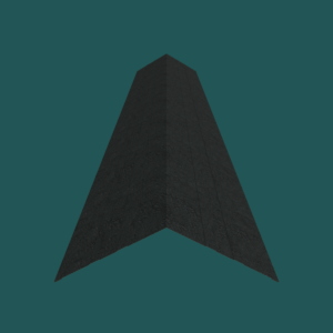 487mm Ridge 28G Charcoal Textured