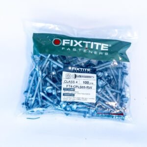FIXTITE Class 4 65MM Dual Thread Steel Fastener With EPDM Washer