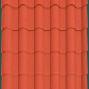Elegantile 28G Tile Red Textured Roofing Sheet