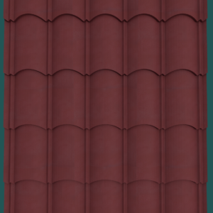 Orientile 28G Maroon Textured Roofing Sheet