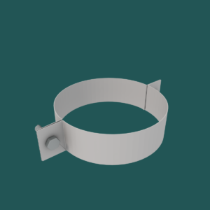 PAZ Downpipe Clamp Brilliant White