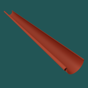 PPAZ 150?MM Half Round Gutter Tile Red