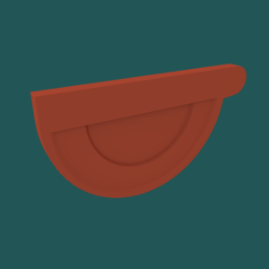 PPAZ End Cap - Left Tile Red