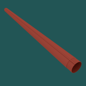 PPAZ 100?MM Downpipe Tile Red