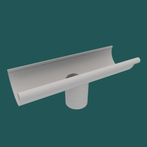 PPAZ Gutter Outlet Brilliant White