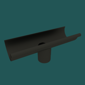 PPAZ Gutter Outlet Charcoal