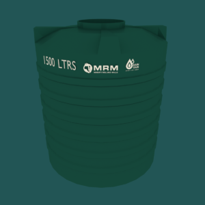 Green PVC 1,500L Round Water Tank