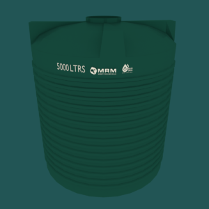 Green PVC 5,000L Round Water Tank